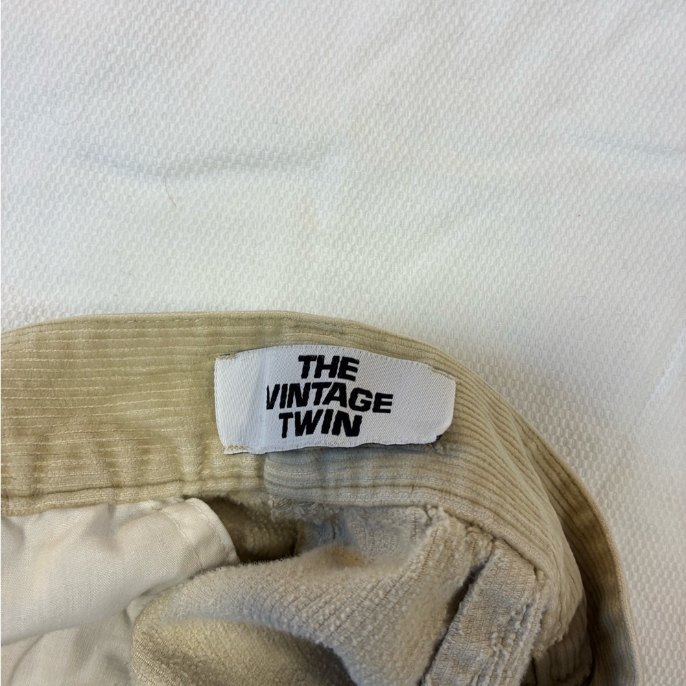 Vintage‎ L.L.Bean Corduroy Pants Women's 6 High-Rise The Vintage Twin Beige - Picture 5 of 8